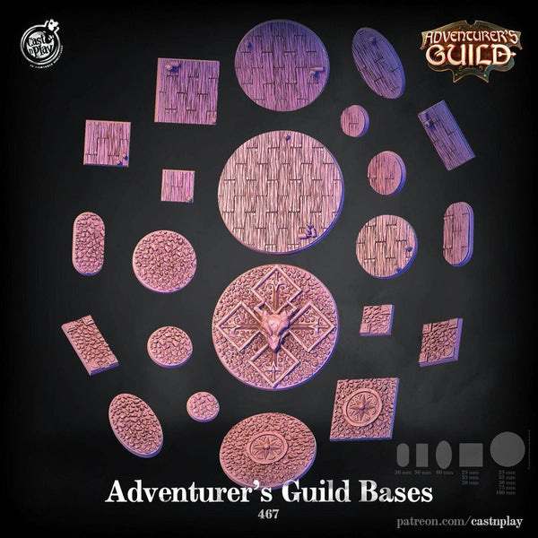 Adventure's Guild Bases 3D-printed model