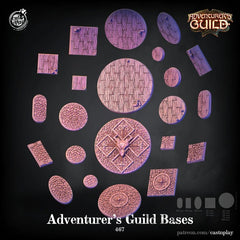 Adventure's Guild Bases 3D-printed model