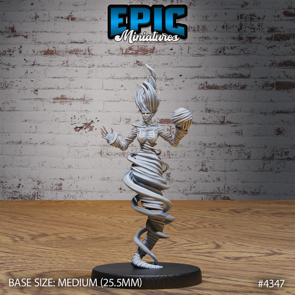 Air Elemental Female 3D-printed model