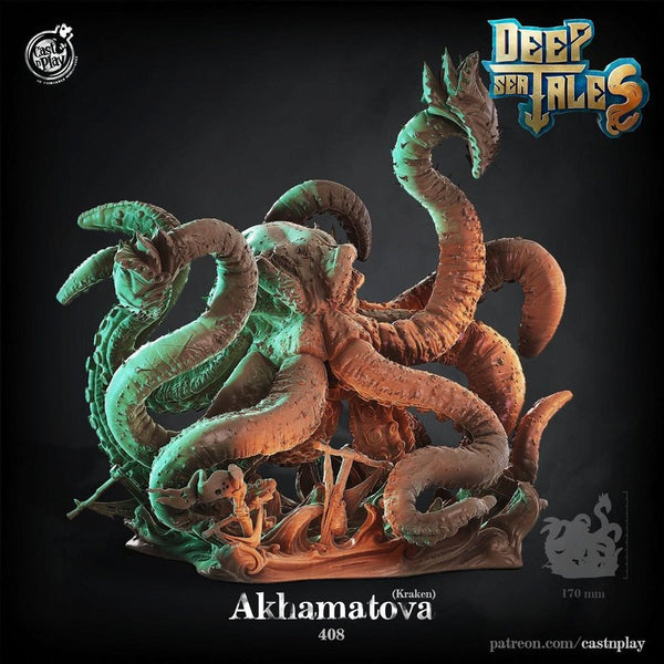Akhamatova The Kraken 3D-printed model