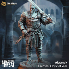 Akranak - Colossal Cleric of War 3D-printed model