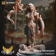 Aktara Adrientem - Lioness Gladiator 3D-printed model