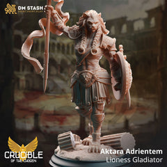 Aktara Adrientem - Lioness Gladiator - The Printable Dragon