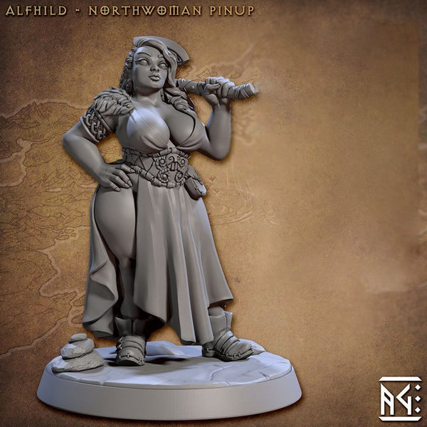 Alfhild Northwoman 3D-printed model