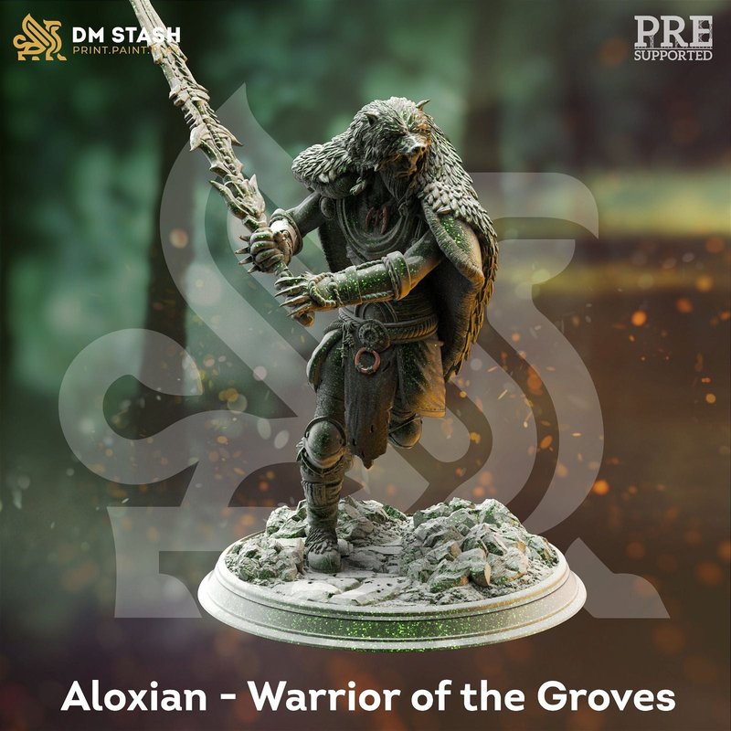Aloxian Warrior Of The Groves 3D-printed model