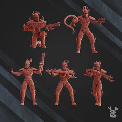 Alvs Night Raiders Warriors Squad 3D-printed model