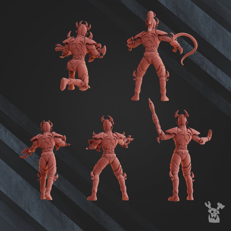 Alvs Night Raiders Warriors Squad 3D-printed model