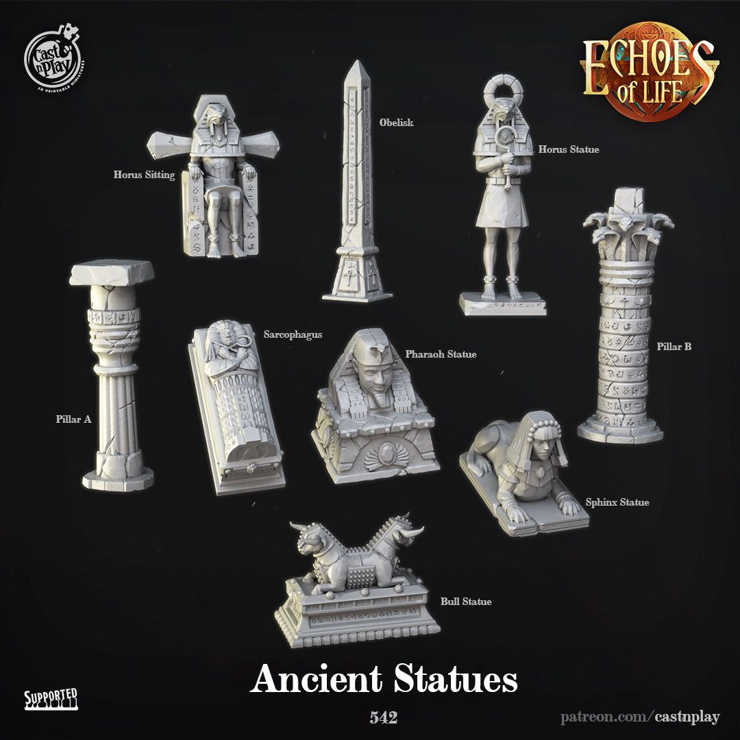 Ancient Statues - The Printable Dragon