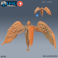 Animated Angel Statue 3D-printed model