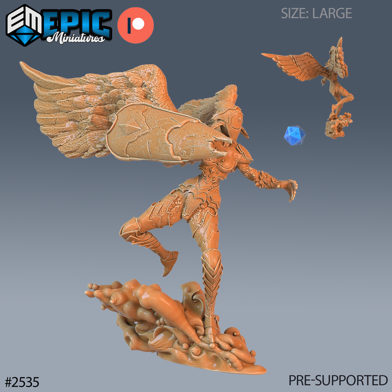 Animated Angel Statue 3D-printed model