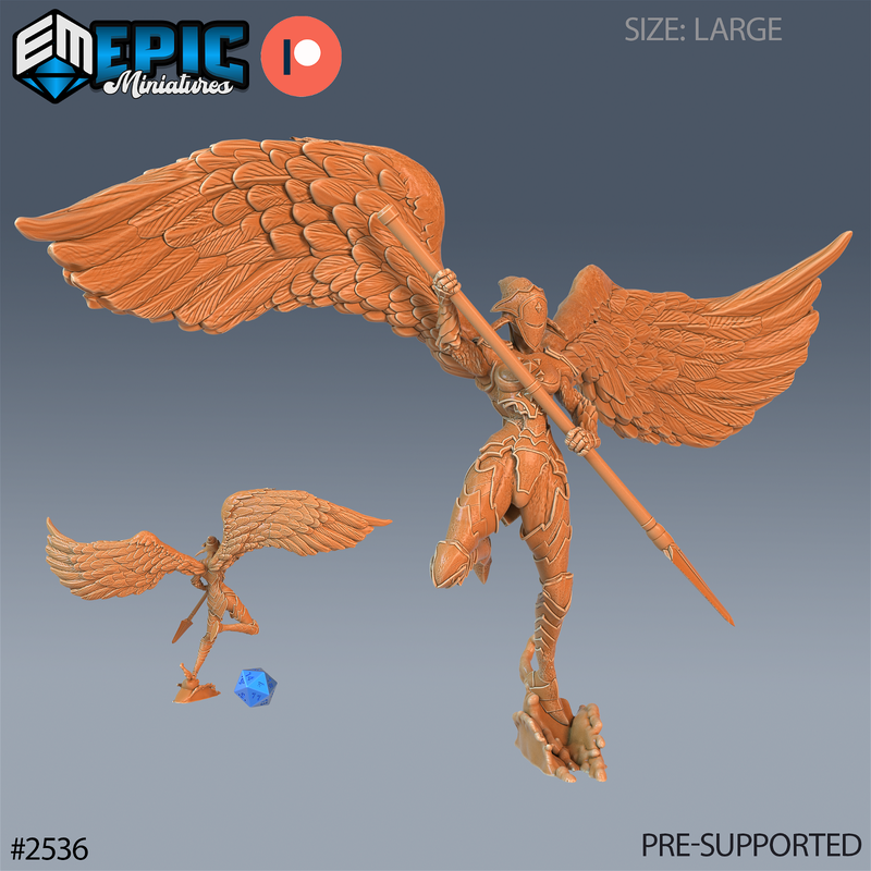 Animated Angel Statue 3D-printed model