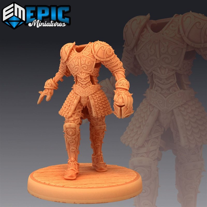 Animated Armor 3D-printed model