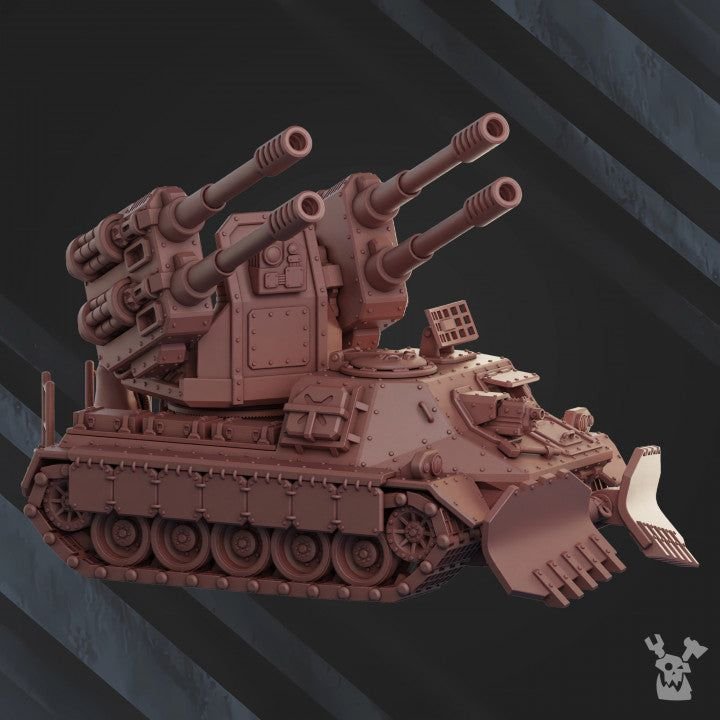 Anti-aircraft cannon "Ural Lynx" UL-87 3D-printed model