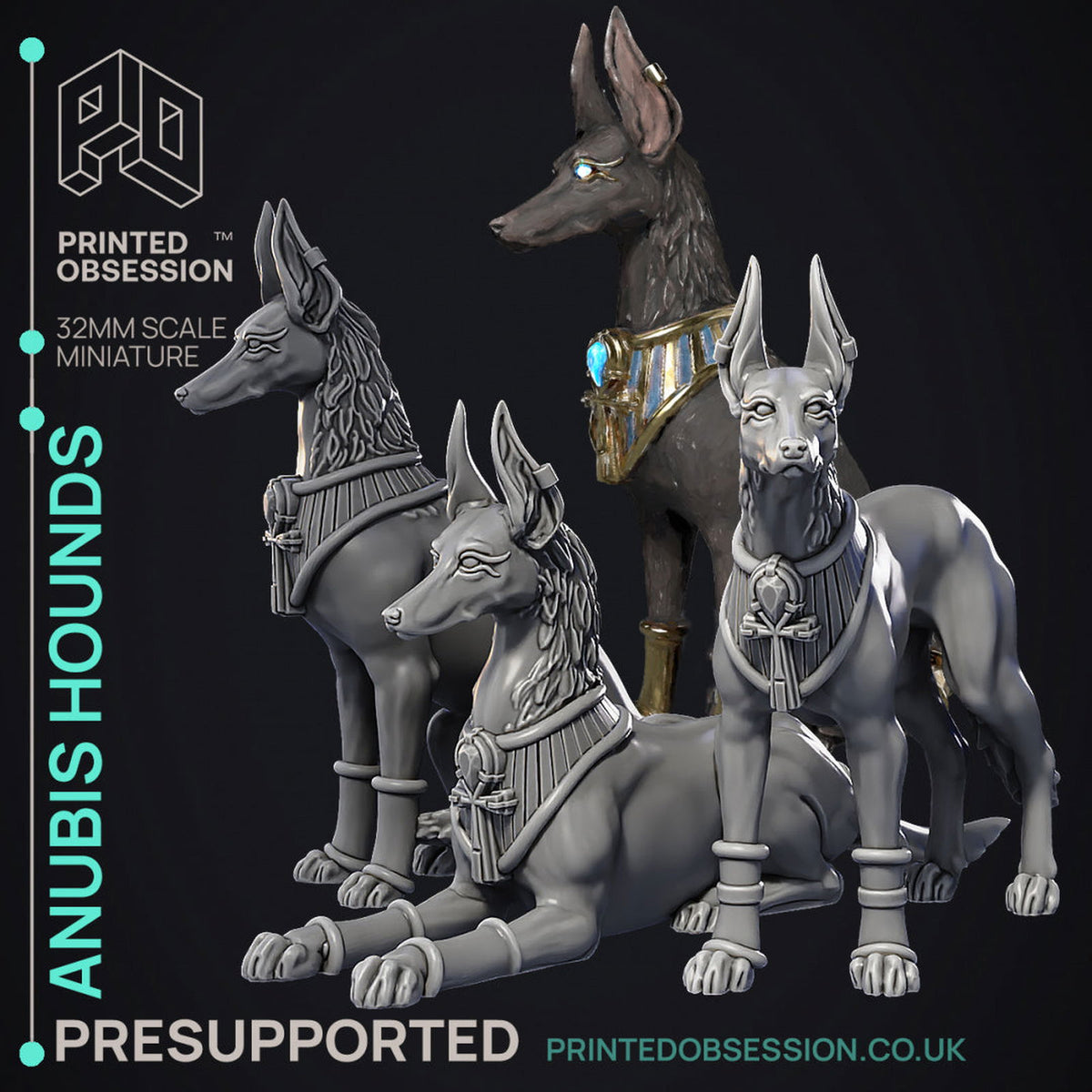 Anubis Hound - The Printable Dragon