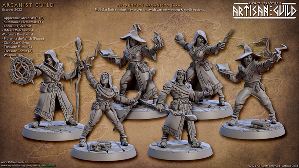 Apprentice Arcanist 3D-printed model