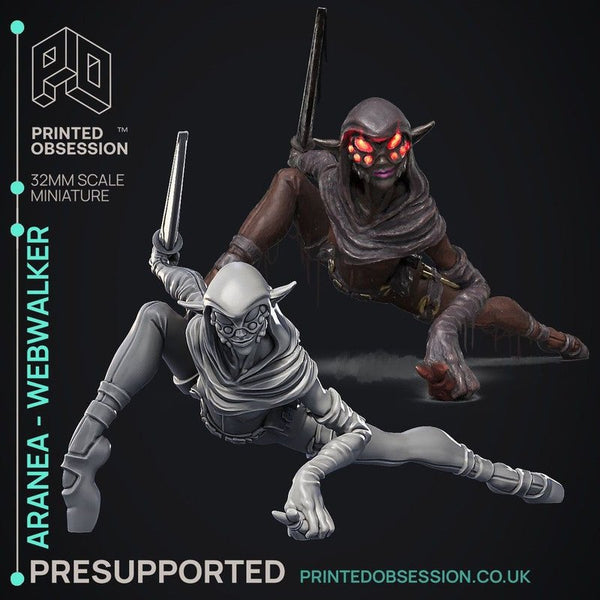 Aranea Webwalker Drow 3D-printed model