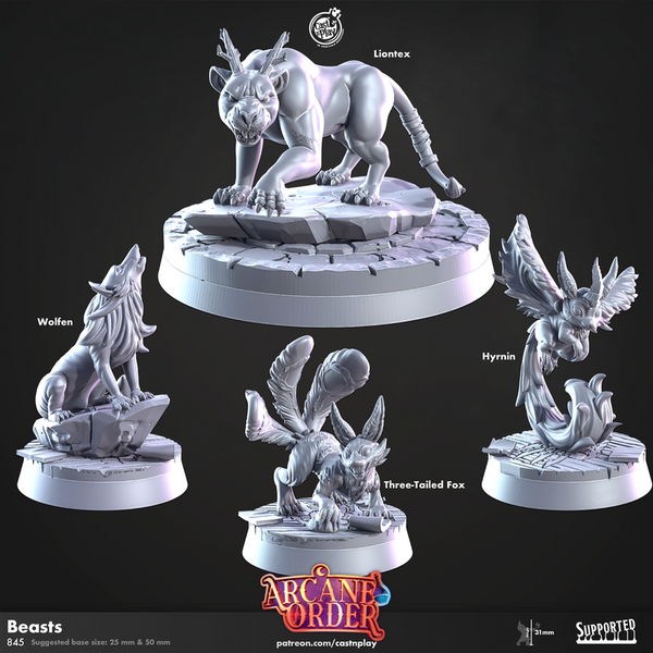 Arcane Order Beast 3D-printed model