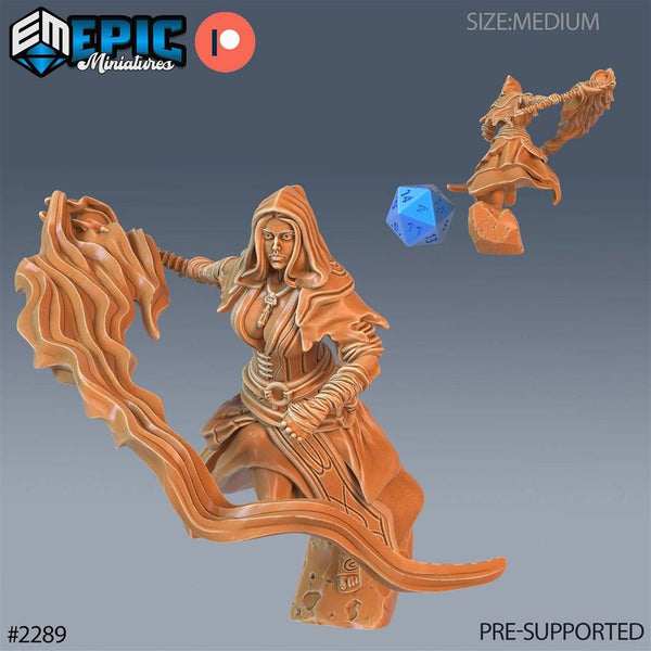 Arcane Sorceress 3D-printed model