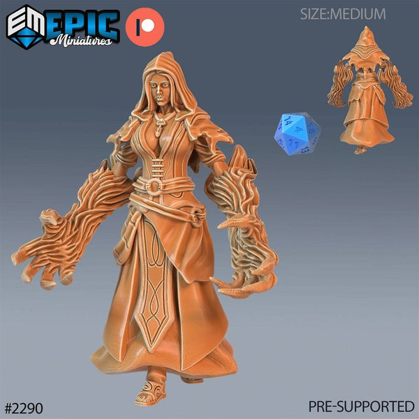Arcane Sorceress 3D-printed model