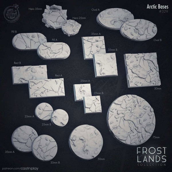 Arctic Bases 3D-printed model