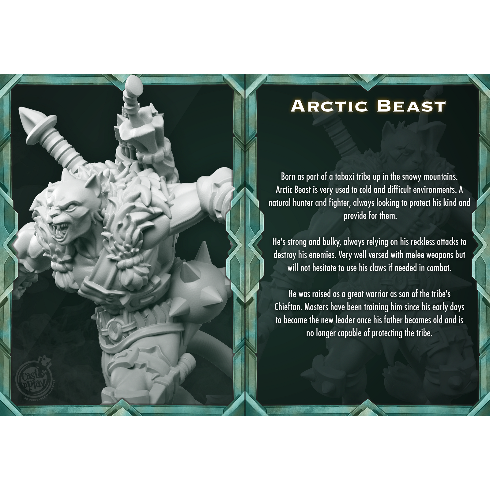 Arctic Beast - The Printable Dragon