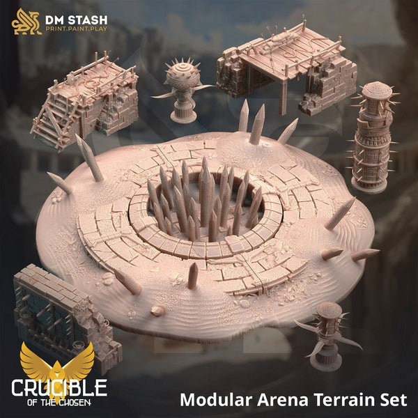 Area Terrain Set 3D-printed model