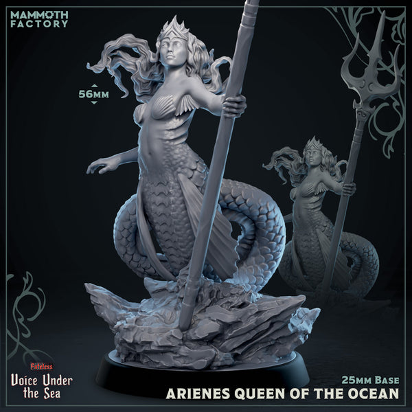 Arienes, Queen of the Ocean 3D-printed model