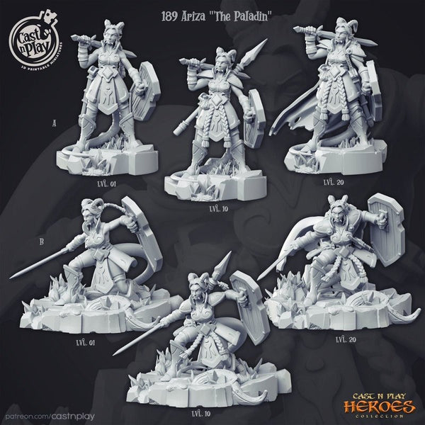 Ariza The Paladin 3D-printed model