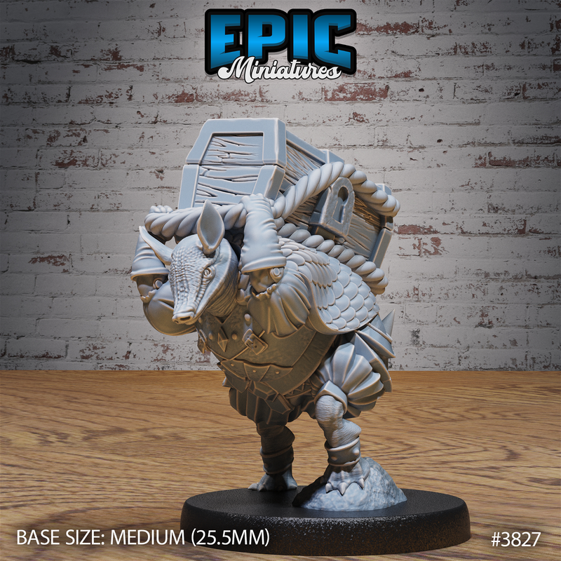 Armadillo Conquistador 3D-printed model