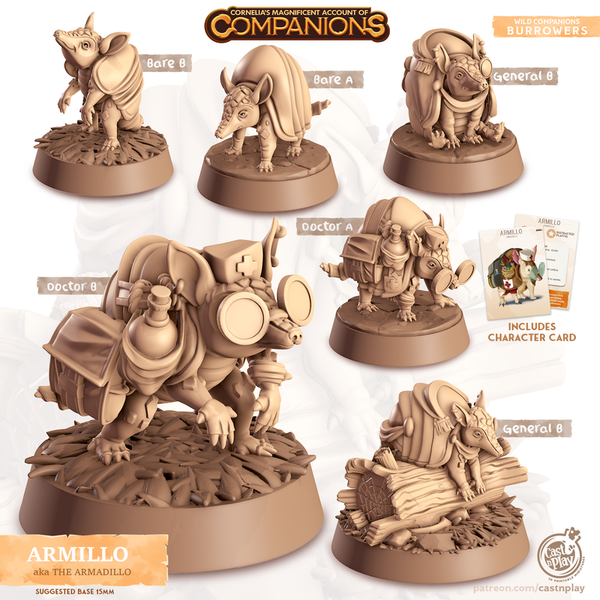 Armillo The Armadillo 3D-printed model