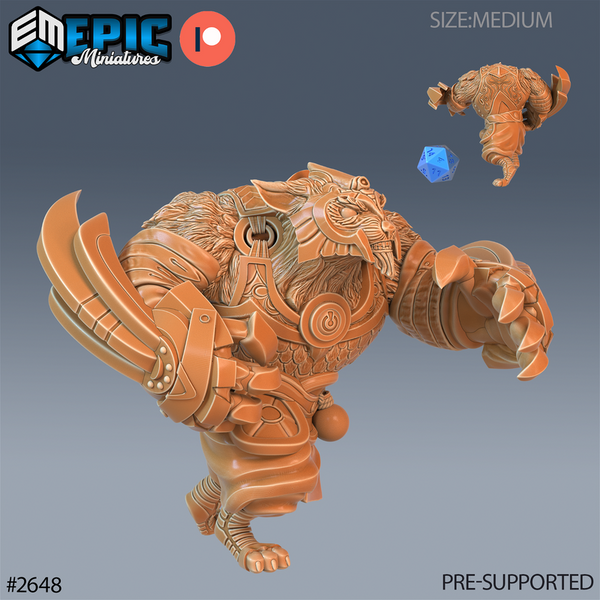 Armored Beast 3D-printed model