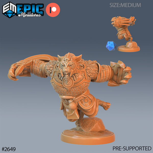 Armored Beast 3D-printed model