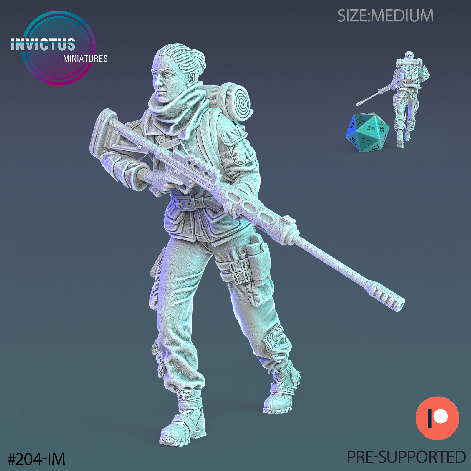 Army Soldier Female - The Printable Dragon