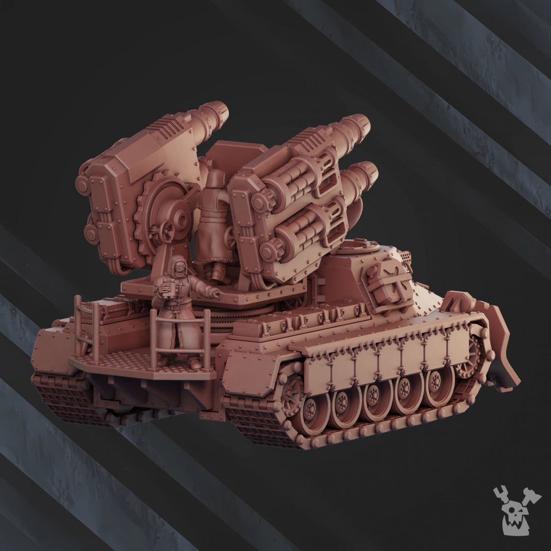 Artillery Tank -Red Napoleon- RN-937 - The Printable Dragon