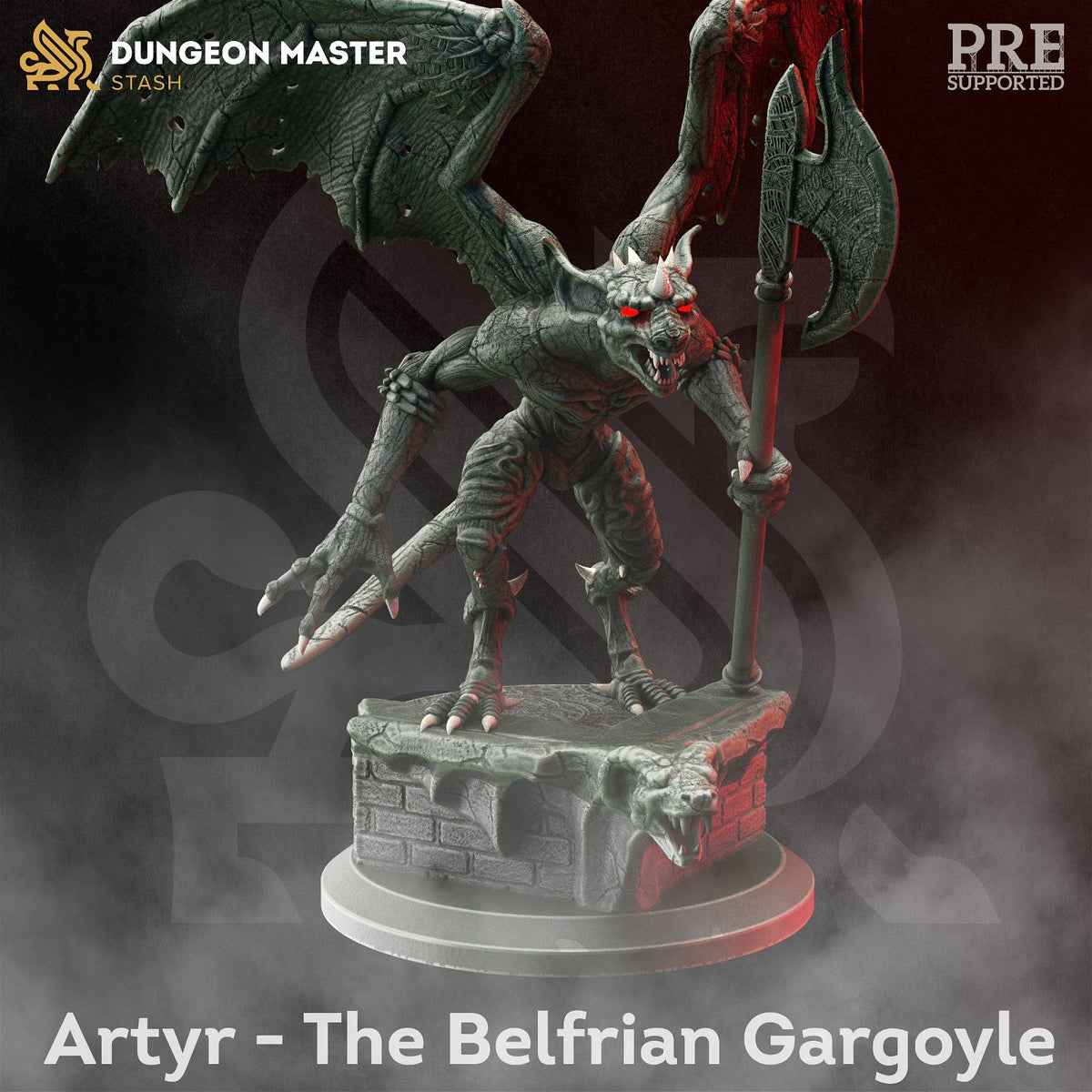 Artyr The Belfrian Gargoyle - The Printable Dragon
