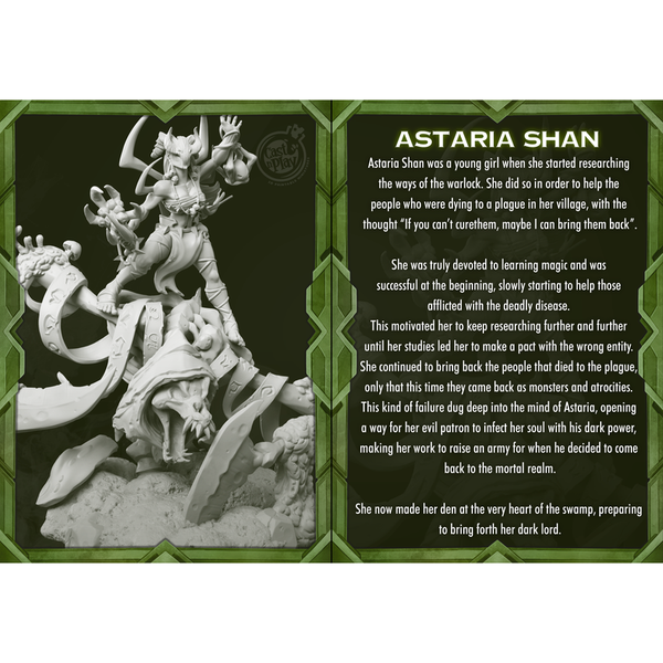 Astaria Shan 3D-printed model