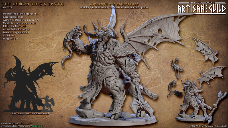 Astaroth the Soulforged 3D-printed model