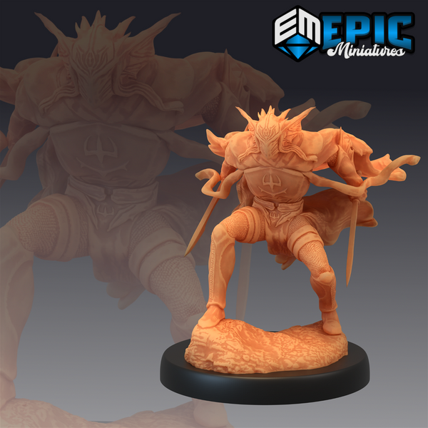 Atlantean Knight 3D-printed model