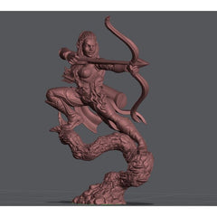 Aurielle with bow 3D-printed model