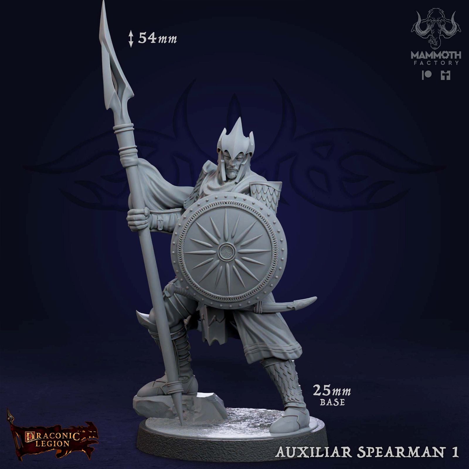 Auxilar Spearmen - The Printable Dragon