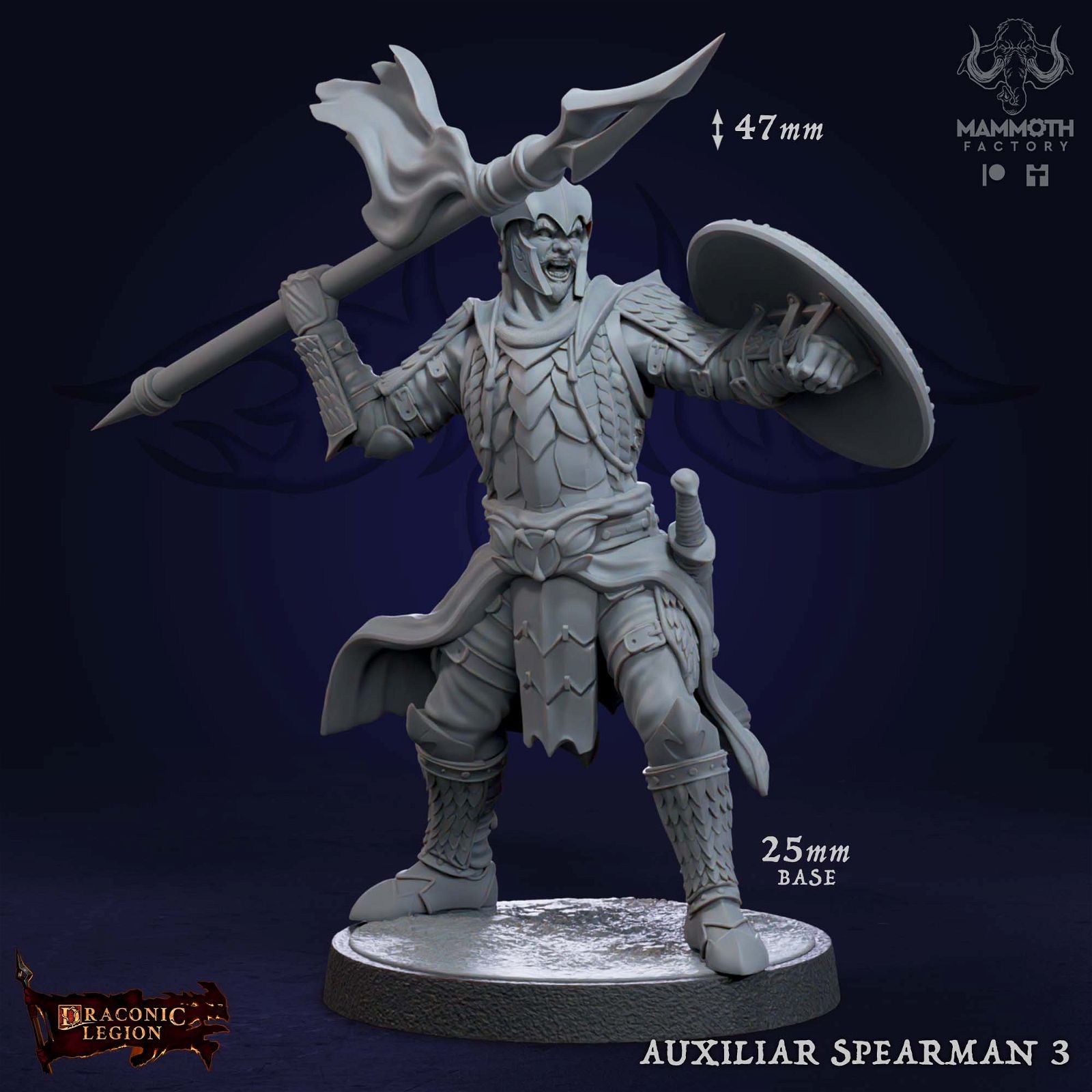 Auxilar Spearmen - The Printable Dragon