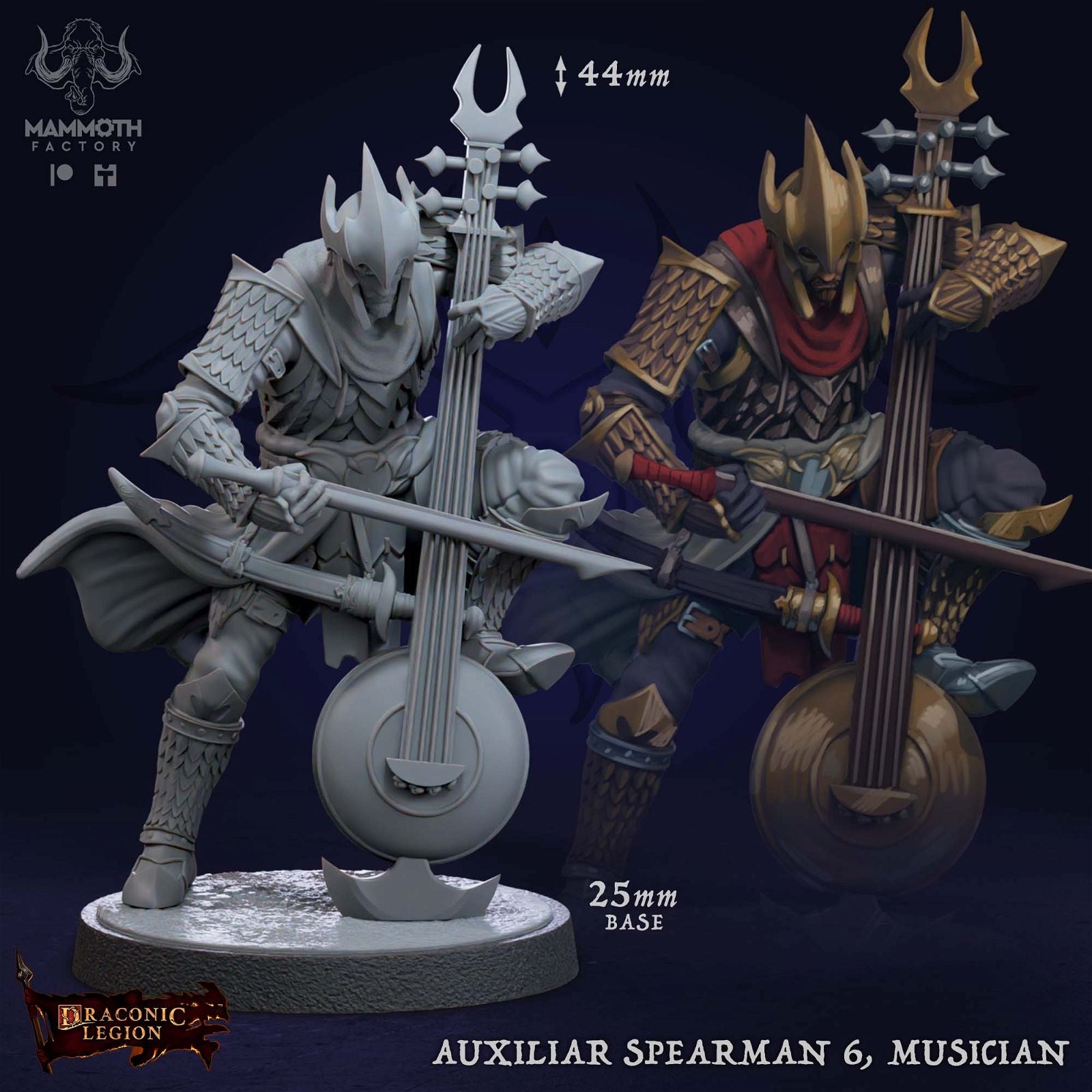 Auxilar Spearmen - The Printable Dragon