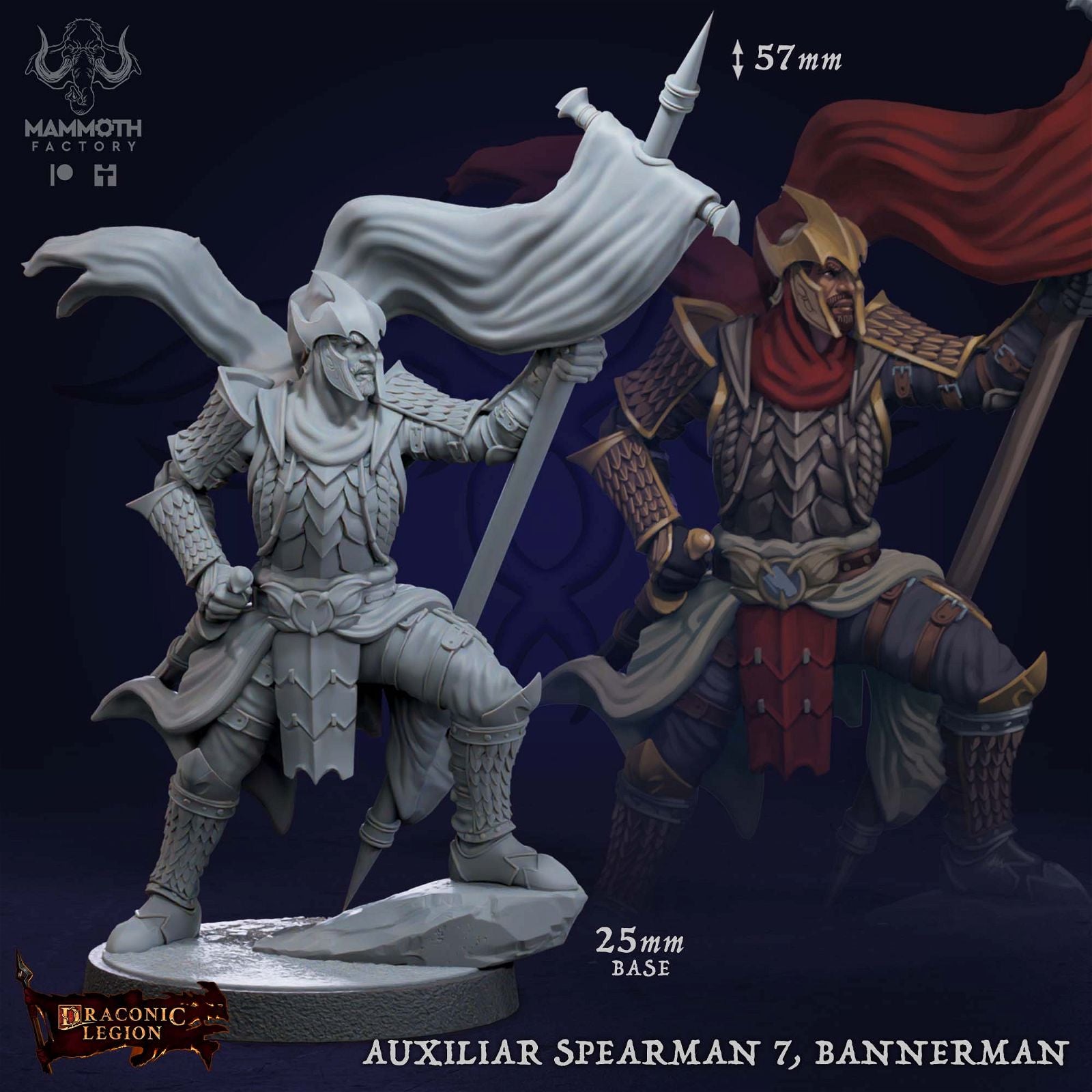 Auxilar Spearmen - The Printable Dragon