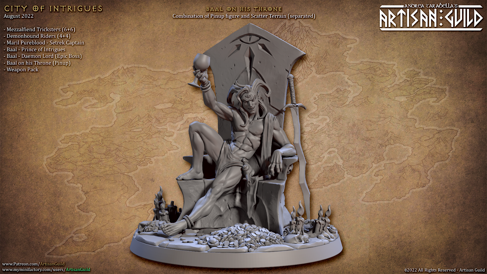 Baal On Throne - The Printable Dragon