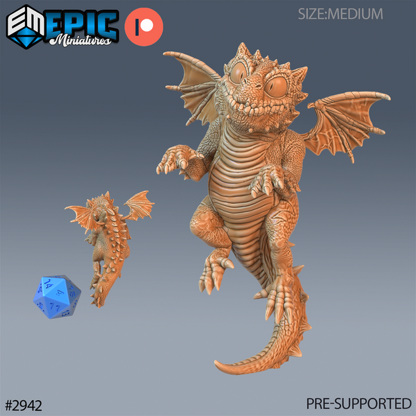 Baby Dragon 3D-printed model