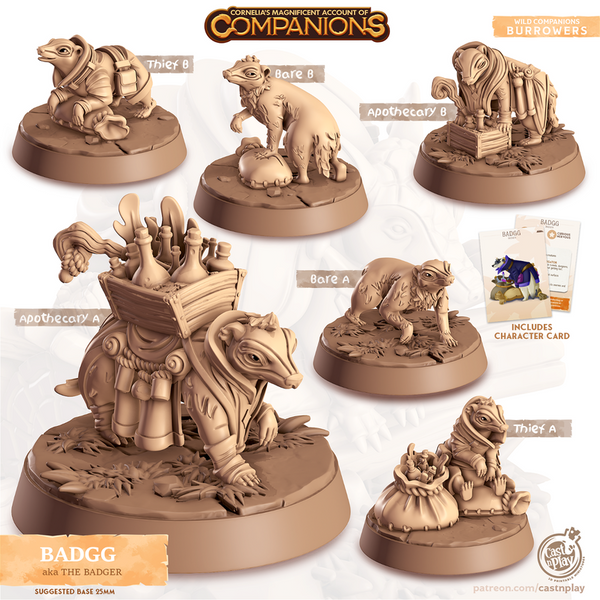 Badgg The Badger 3D-printed model