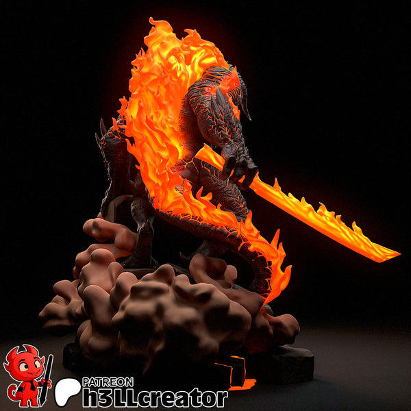 Balrog Bust 3D-printed model