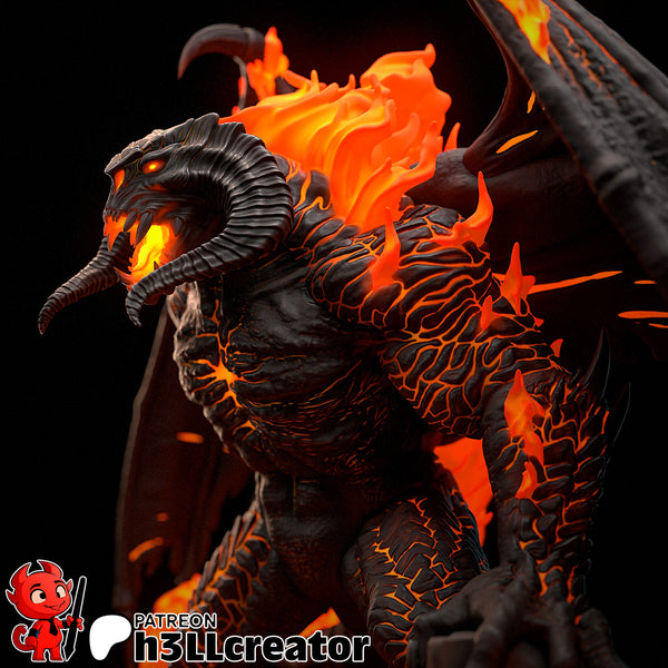 Balrog Bust 3D-printed model