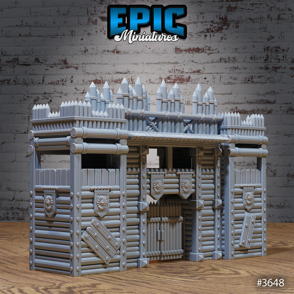 Bandit Camp Fortification Set 3D-printed model