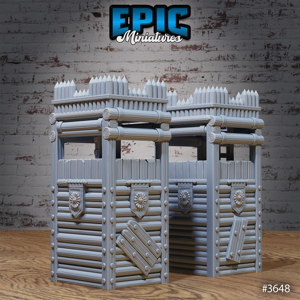Bandit Camp Fortification Set 3D-printed model